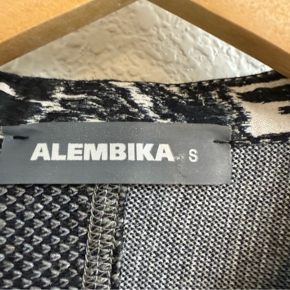 ALEMBIKA Chalk Stripe Oversized Shirt Jacket Size Small - Picture 4 of 6